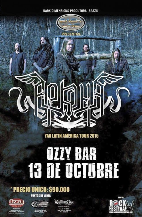 Arkona en Colombia 2015 493x750 - ARKONA en Colombia - Ozzy Bar Rock Octubre 13 de 2015