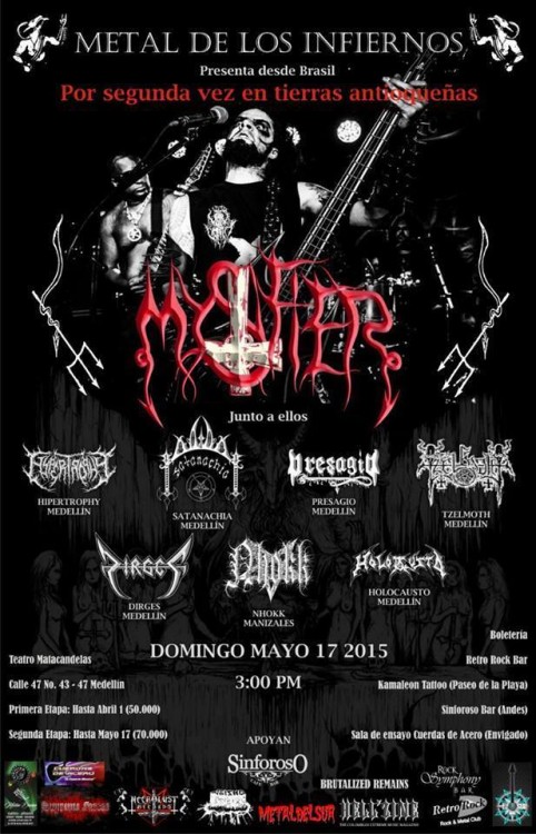 Mystifier Medellin 2015 482x750 - Fechas confirmadas de MYSTIFIER en Colombia