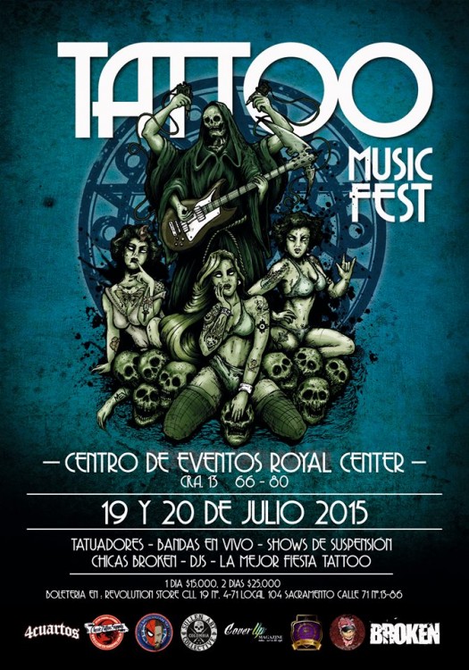 Tatoo Music Fest 2015 525x750 - Cartel confirmado para el TATTOO MUSIC FEST