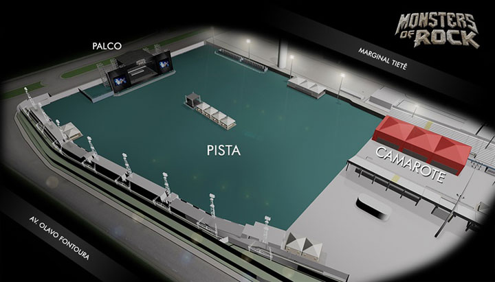 camarote open bar monsters of rock mapa - Horarios para el Monsters Of Rock 2015