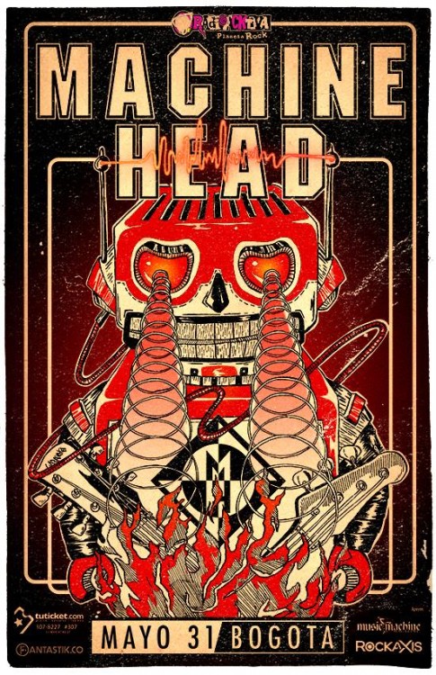 poster machine head colombia 2015 485x750 - MACHINE HEAD confirma sus fechas en Latinoam&eacute;rica