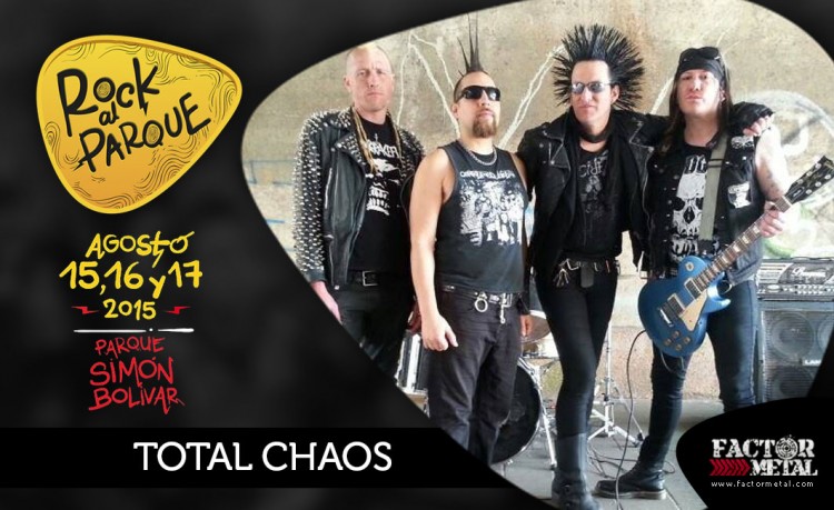 Primeros artistas internacionales confirmados para ROCK AL PARQUE 2015 total chaos rock al parque 750x459 - Primeros artistas internacionales confirmados para ROCK AL PARQUE 2015