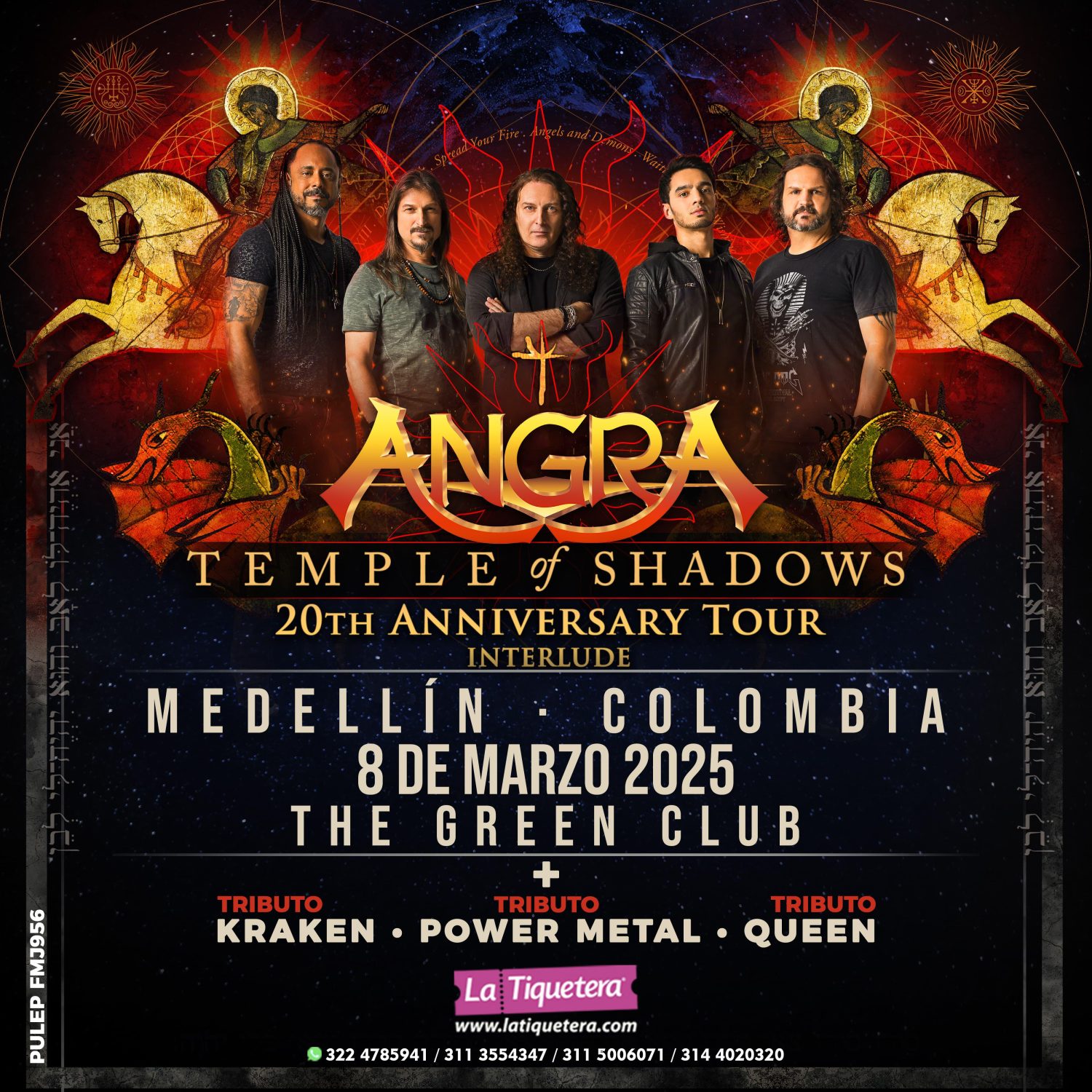 Angra en Colombia 2025 Medellin 1500x1500 - ANGRA regresa a Colombia en el 2025