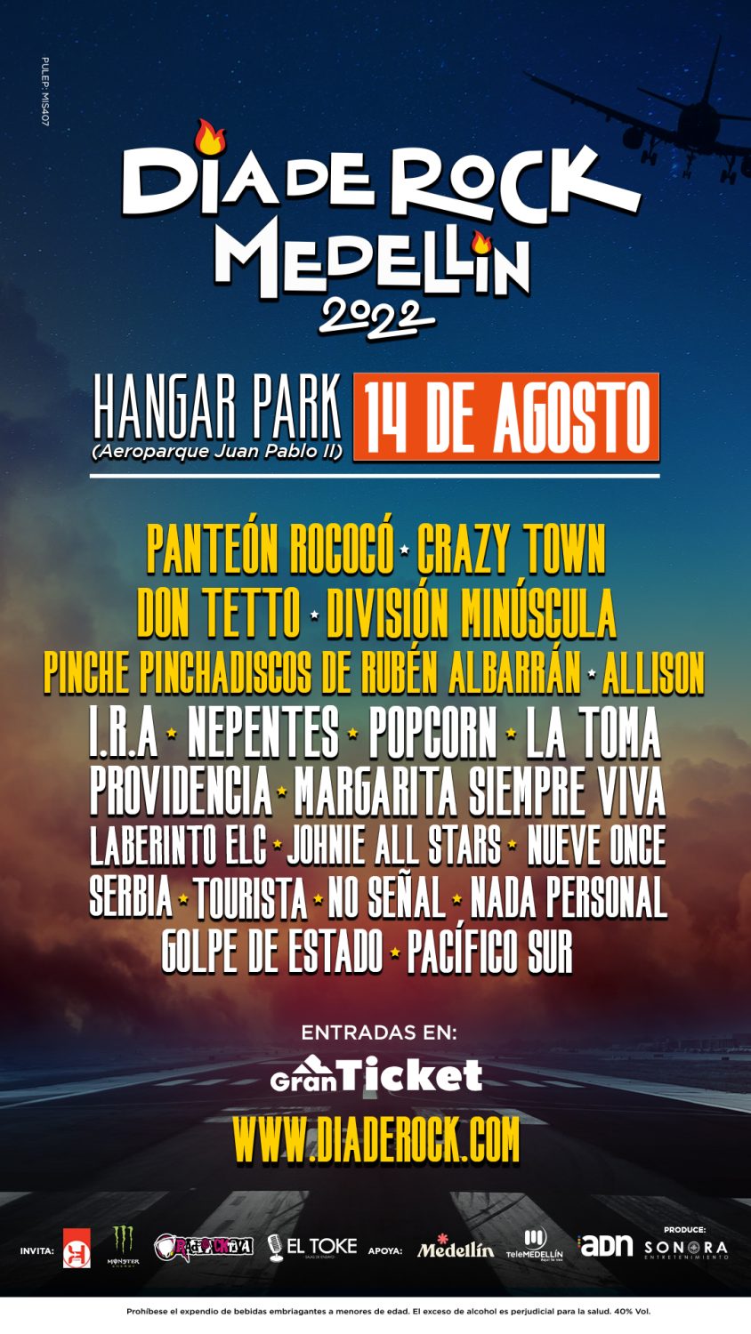 CARTEL STORY MED 844x1500 - Rub&eacute;n Albarr&aacute;n confirma su presencia en el Festival D&iacute;a de Rock Medell&iacute;n