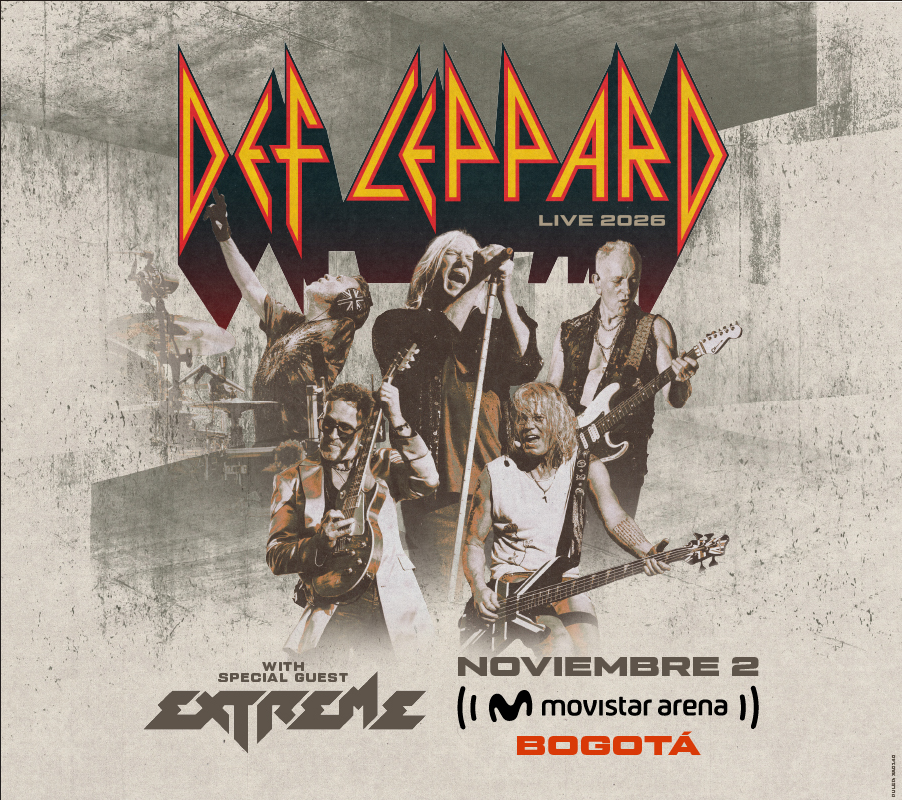 Guitarras, virtuosismo e himnos atemporales: La explosiva alianza entre Def Leppard y Extreme en Bogotá 1