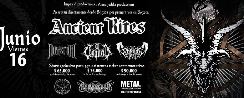 ANCIENT RITES LLEGA A BOGOTA 1 ANCIENT RITES LLEGA A BOGOTA 1