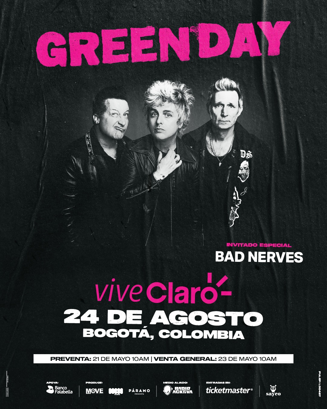 Green Day Colombia 2025 - CRECE LA EXPECTATIVA CON EL REGRESO DE GREEN DAY A UN NUEVO ESCENARIO EN BOGOTA