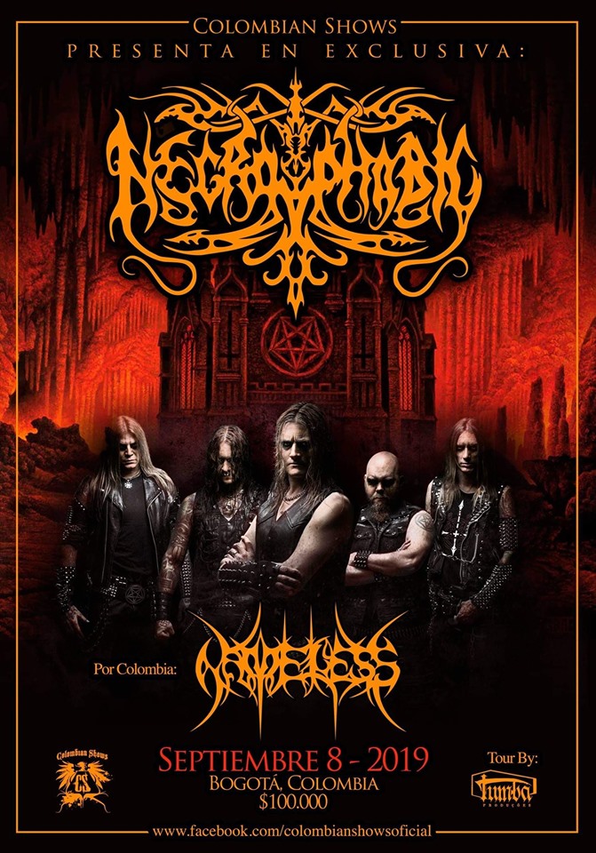 NECROPHOBIC en Colombia - Bogotá, Septiembre 08 de 2019 Necrophobic en Colombia 2019 - NECROPHOBIC en Colombia - Bogotá, Septiembre 08 de 2019