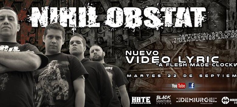 NIHIL OBSTAT presenta el video lyric de su nuevo tema “A Flesh Made Clockwork” 1