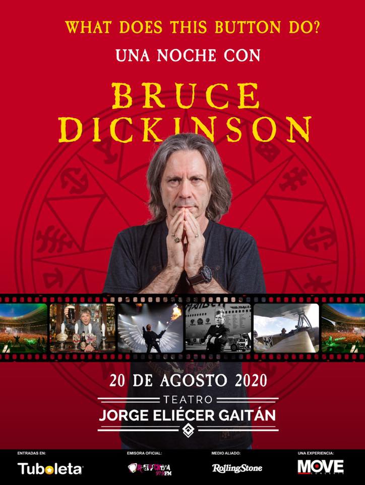 PosterBruceDickinson - BRUCE DICKINSON, presentará su autobiografia en Bogotá