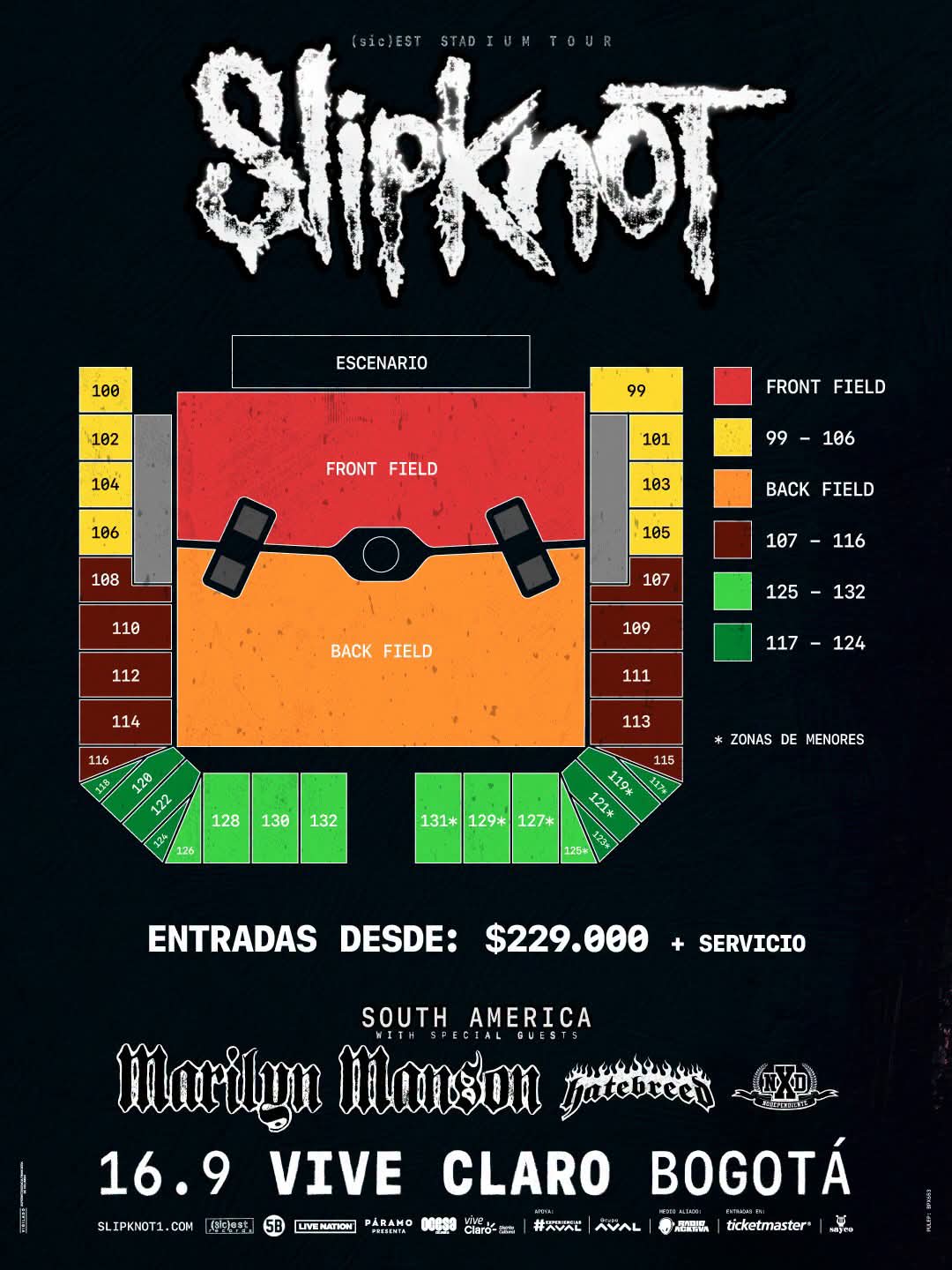 Slipknot regresa a Colombia en 2027 junto a Marilyn Manson y Hatebreed 2 Slipknot regresa a Colombia en 2027 junto a Marilyn Manson y Hatebreed 2