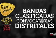 +nxBvIAAAAAXRSTlMAQObYZgAAABZJREFUOI1jYMADmEe5o9xR7iiXQi4A4BsA388WUyMAAAAASUVORK5CYII= - Bandas distritales clasificadas y horarios de audiciones ROCK AL PARQUE 2015