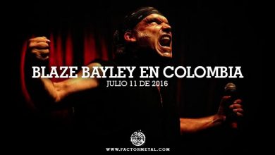 blaze bayley colombia 2016 factor metal 390x220 - BLAZE BAYLEY en Colombia - Bogotá, Julio 11
