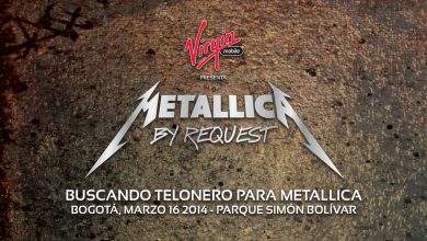 concurso telonero metallica 390x220 - Concurso para seleccionar la banda que compartirá escenario con METALLICA en Colombia