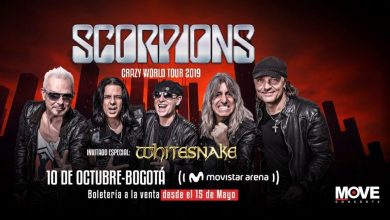 cropped Scorpions y White Snake Colombia 2019 1 390x220 - SCORPIONS festejará sus 50 años en Colombia