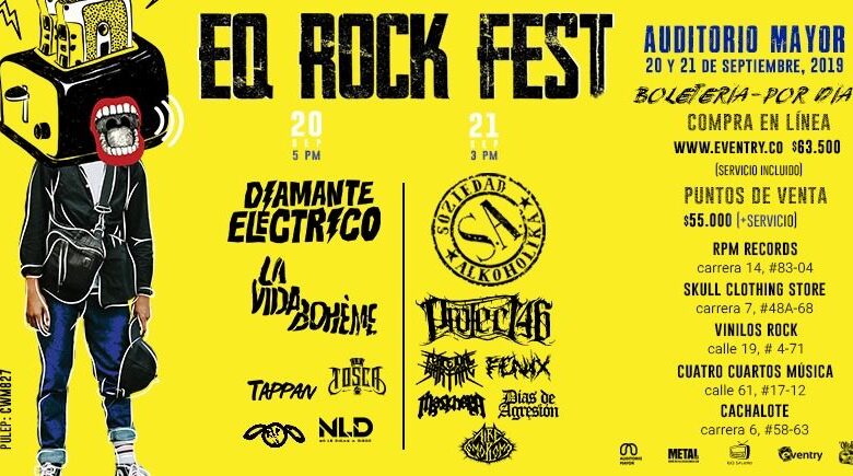 Cartel definitivo para el EQ ROCK FEST 2019 1