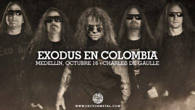exodus colombia 2014 factor metal 390x220 - EXODUS confirma nueva fecha en Colombia para el 2014 - Medellín, Octubre 16
