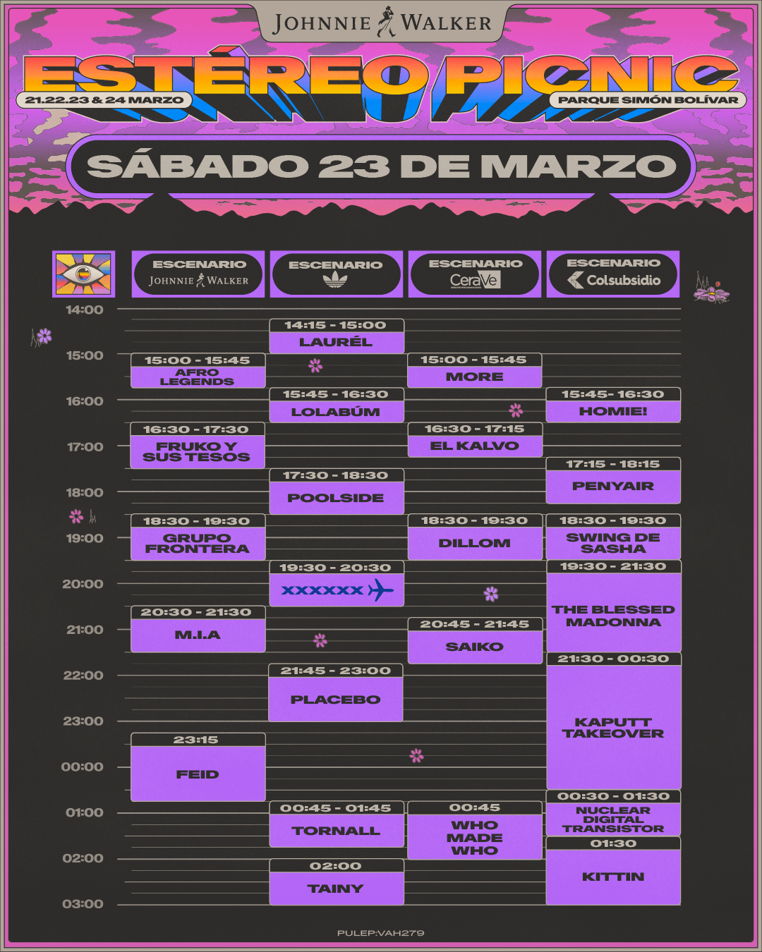 image 188 - Se dan a conocer los horarios del festival Estereo Picnic 2024