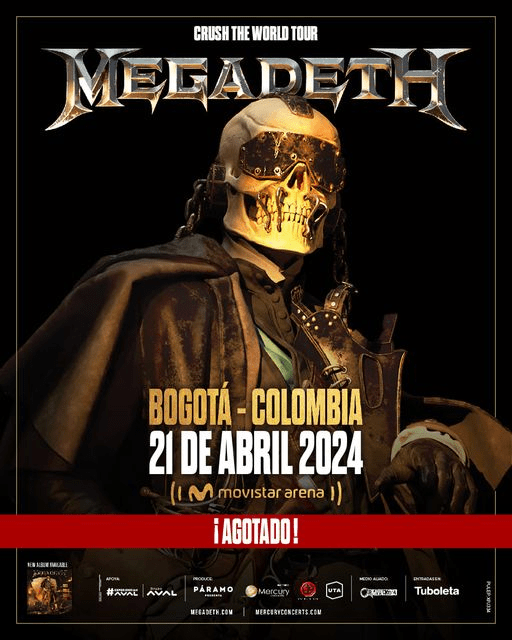 image 237 - MEGADETH EN BOGOTA : EXITO ROTUNDO EN VENTAS