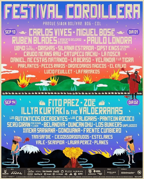 image 491 - Cartel por d&iacute;as del Festival Cordillera 2025