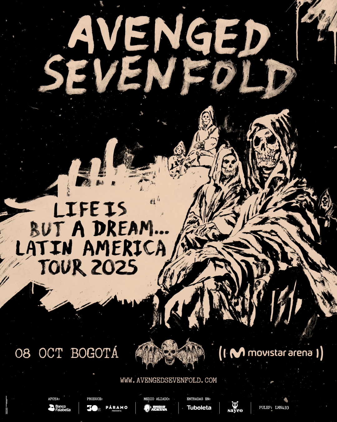 ¡AVENGED SEVENFOLD llega a Colombia! image 557 - ¡AVENGED SEVENFOLD llega a Colombia!