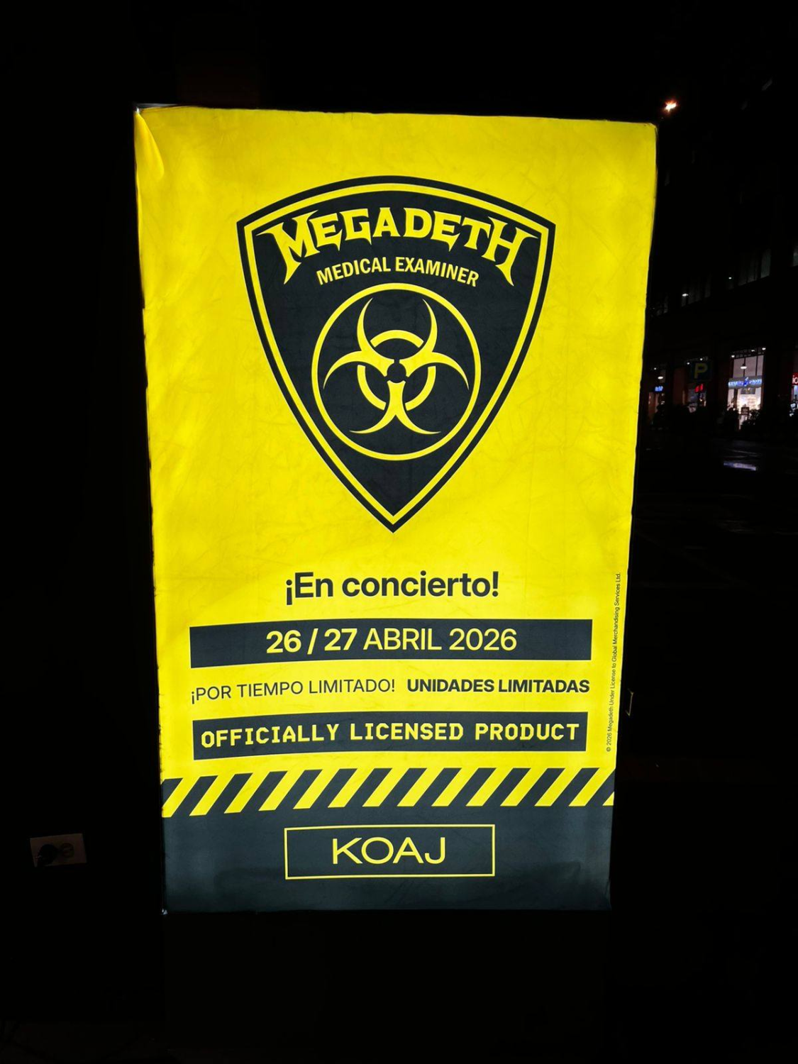 image 609 1125x1500 - &iexcl;Prep&aacute;rense para la Primera Venta de Merch Oficial de Megadeth en Colombia!