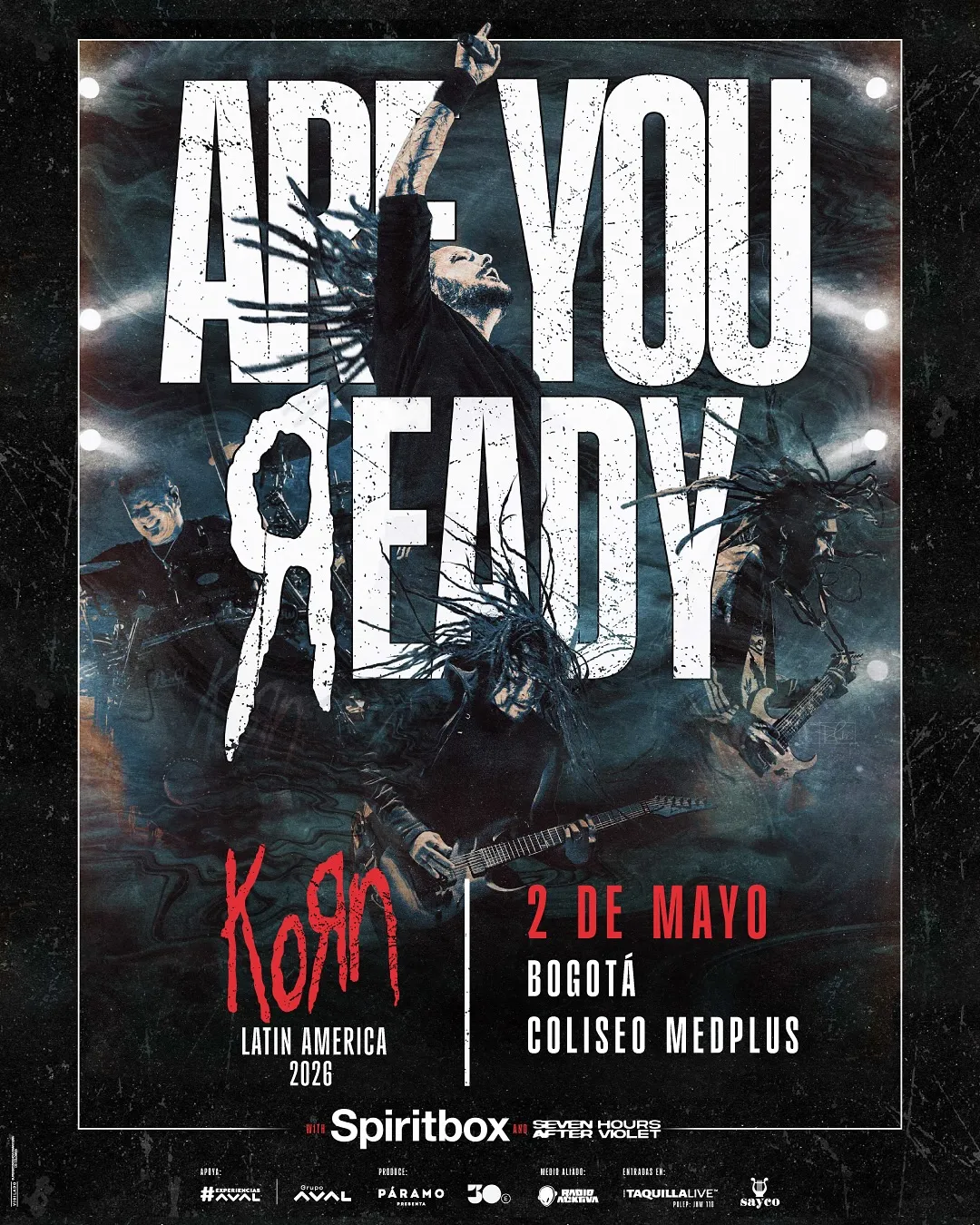 image 612 - QUIENES SON LOS TELONEROS DEL CONCIERTO DE KORN EN COLOMBIA