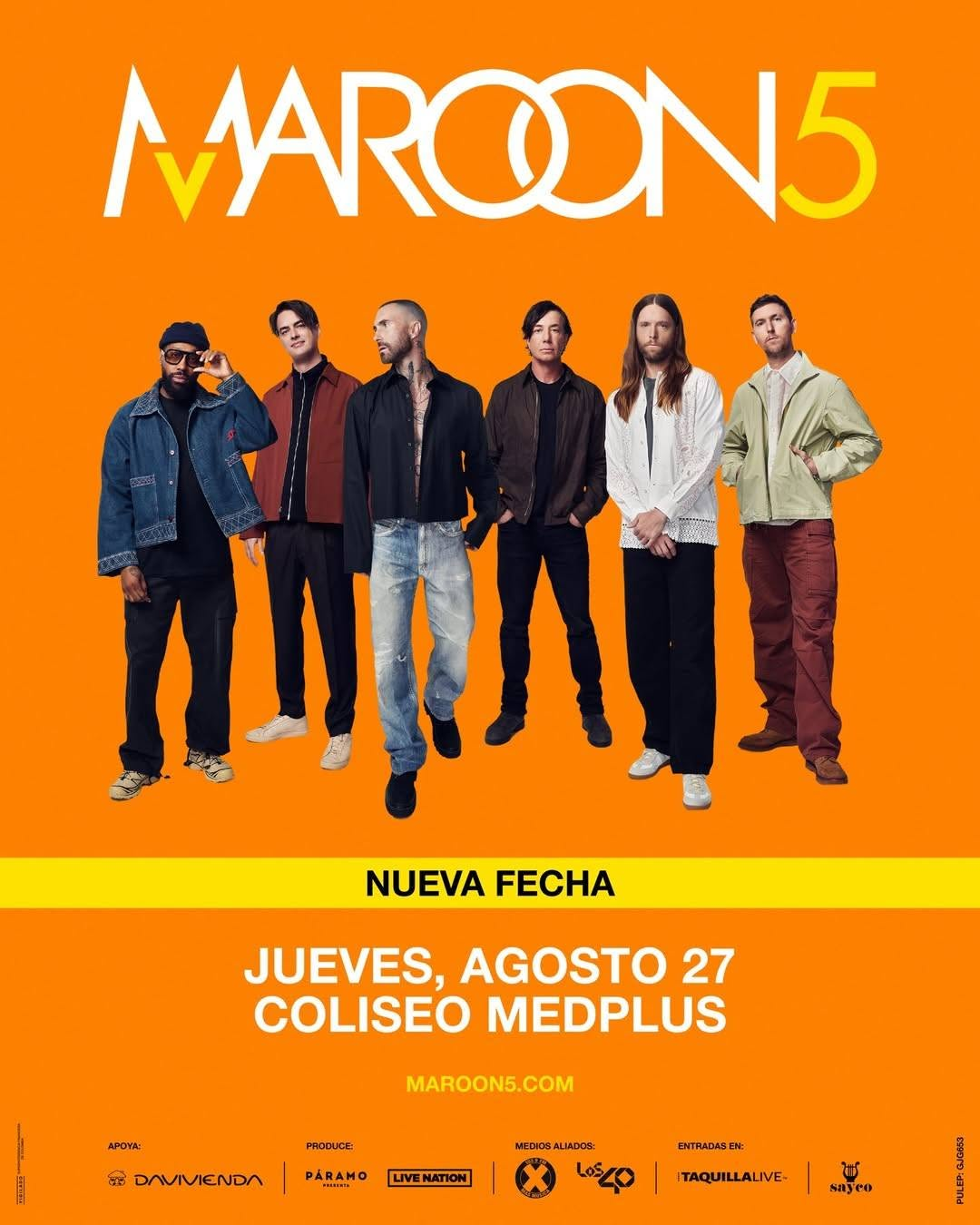 Maroon 5: La Banda que Transformó el Pop y su Próximo Concierto en Colombia 1 Maroon 5: La Banda que Transformó el Pop y su Próximo Concierto en Colombia 1