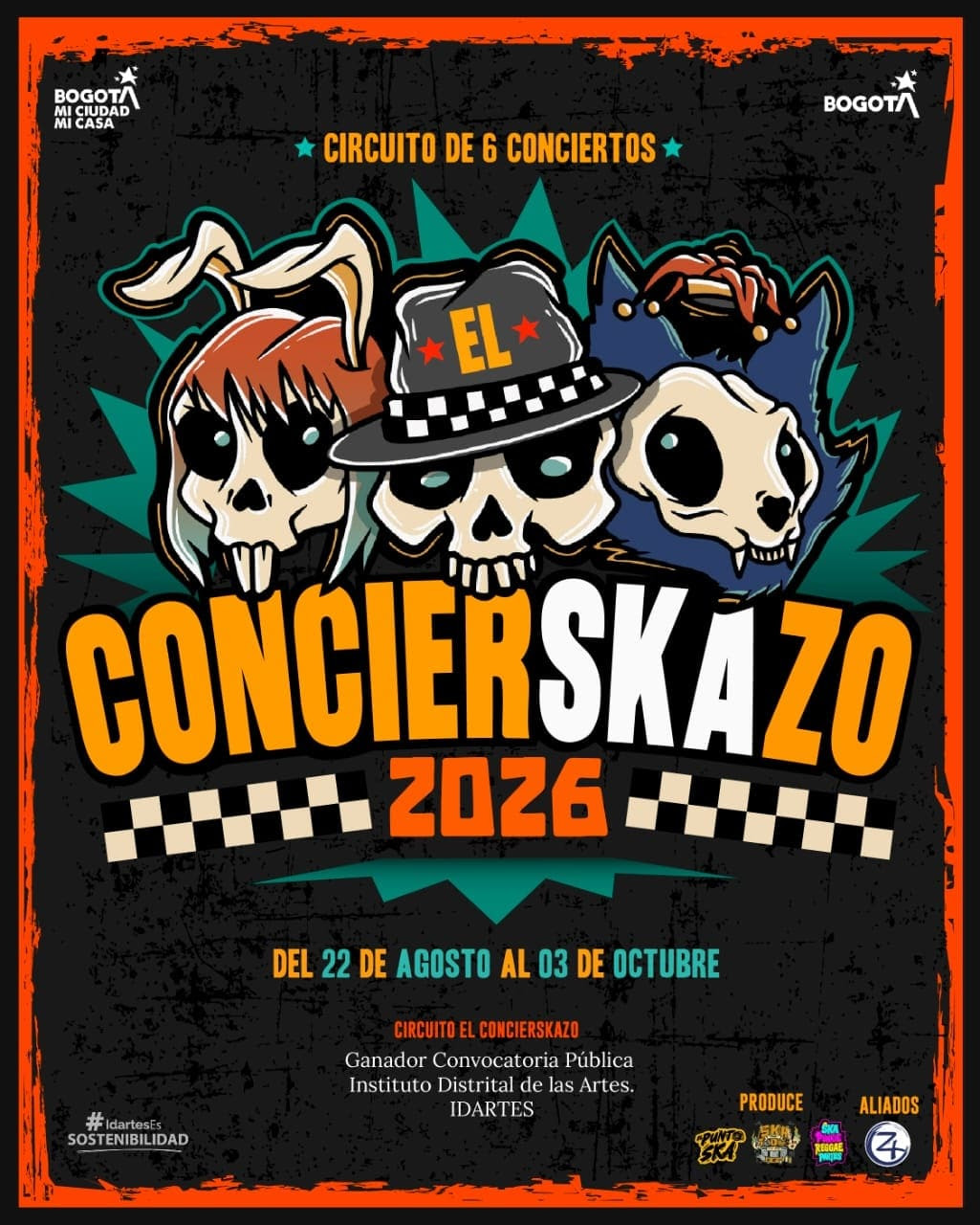 El Concierskazo 2026: seis fechas donde el ska, el reggae y el punk serán protagonistas en Bogotá 1