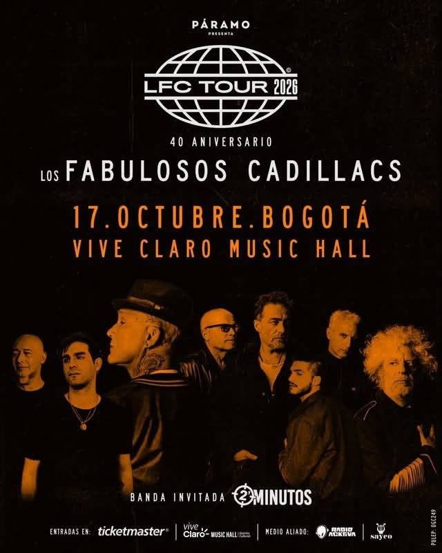 Los Fabulosos Cadillacs celebran 40 años de historia en Bogotá 1