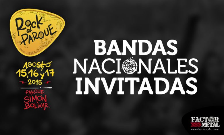 Primeros invitados nacionales para ROCK AL PARQUE 2015 1 Primeros invitados nacionales para ROCK AL PARQUE 2015 1