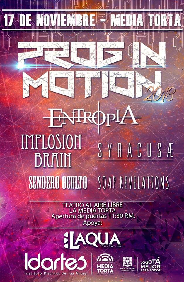 prog in motion 2018 - Confirmado el cartel para el Festival PROG IN MOTION 2018