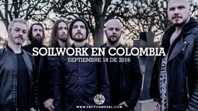 soilwork colombia 2016 factor metal 390x220 - SOILWORK en Colombia - Septiembre 18 de 2016, Auditorio Lumiere