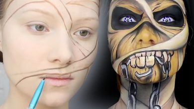 tutorial maquillaje eddie iron maiden 390x220 - Maquillaje para Halloween de "Eddie" recomendado por IRON MAIDEN
